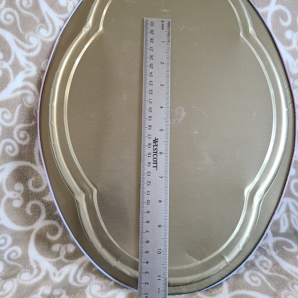 PRECIOUS MOMENTS Peace on Earth Aluminum Serving Platter - Picture 4 of 5